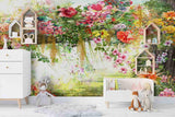 3D Abstract Flowers Watercolor Painting Wall Mural Wallpaper WJ 9400- Jess Art Decoration