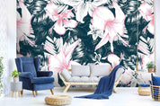 3D tropical flowers wall mural wallpaper 7- Jess Art Decoration