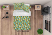 3D Hand Drawn Colorful Pineapple Quilt Cover Set Bedding Set Duvet Cover Pillowcases LXL- Jess Art Decoration