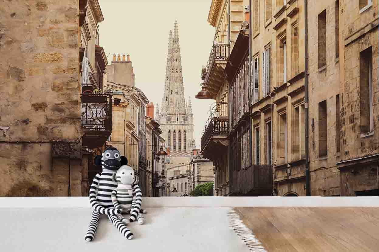 3D Street View Old Town Bordeaux City France Europe Wall Mural Wallpaper WJ 6820- Jess Art Decoration