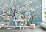 3D Oil Painting Floral Wall Mural Removable 180- Jess Art Decoration