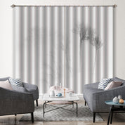 3D Winter Tree Mist Landscape Curtains and Drapes GD 2671- Jess Art Decoration