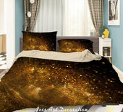 3D Golden Particles Shine Quilt Cover Set Bedding Set Duvet Cover Pillowcases SF43- Jess Art Decoration
