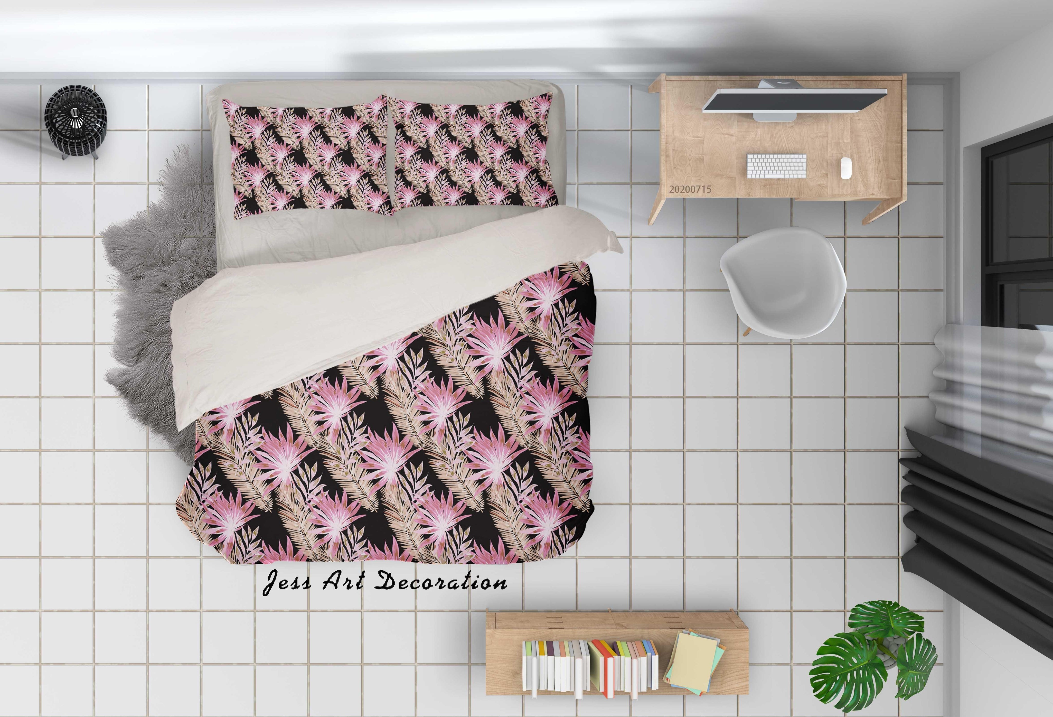 3D Vintage Floral Quilt Cover Set Bedding Set Duvet Cover Pillowcases WJ 1582- Jess Art Decoration
