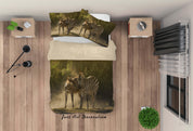 3D Zebra Quilt Cover Set Bedding Set Duvet Cover Pillowcases SF27- Jess Art Decoration