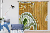 3D Golden Marble Texture Pattern Curtains and Drapes LQH 391- Jess Art Decoration