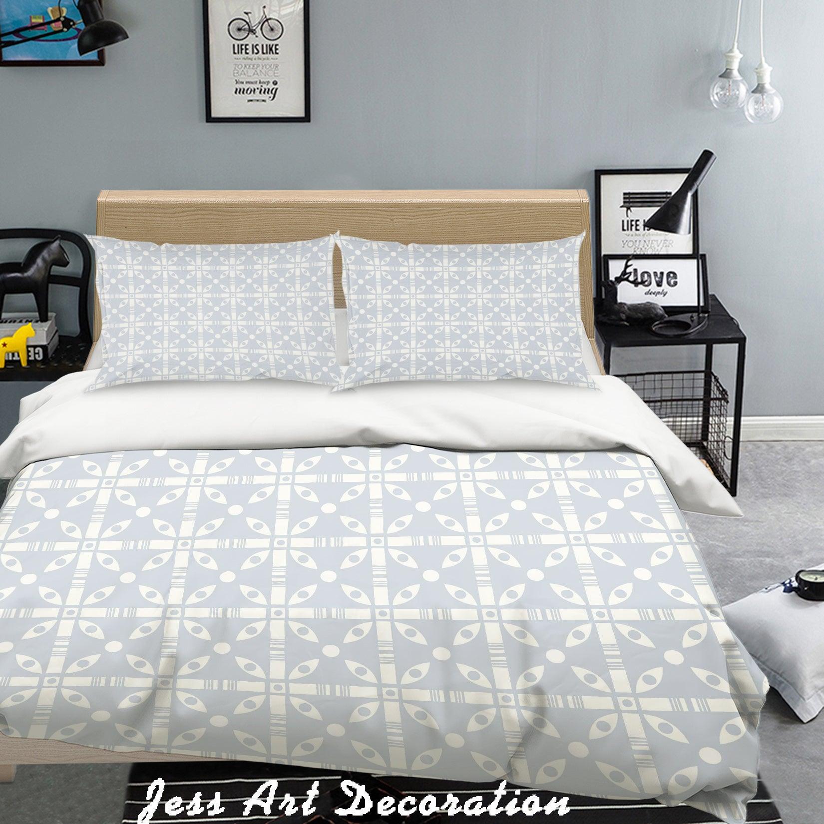3D White Plates Quilt Cover Set Bedding Set Pillowcases 177- Jess Art Decoration