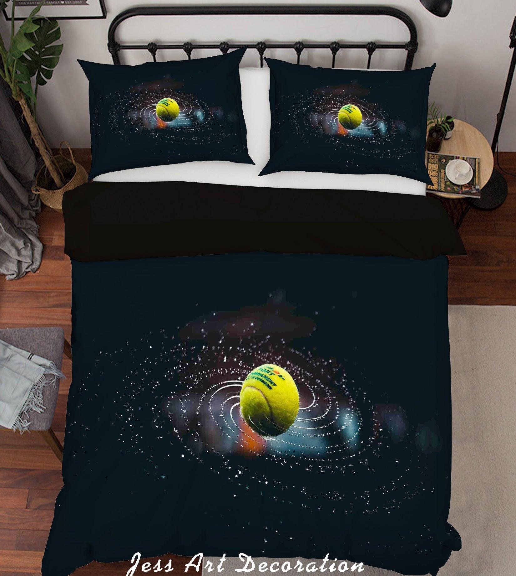 3D Tennis Sports Quilt Cover Set Bedding Set Duvet Cover Pillowcases A126 LQH- Jess Art Decoration