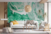 3D Green White Marble Texture Wall Mural Wallpaper GD 2889- Jess Art Decoration
