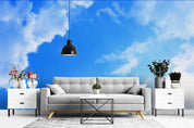 3D Blue Sky White Clouds Wall Mural Wallpaper 61- Jess Art Decoration