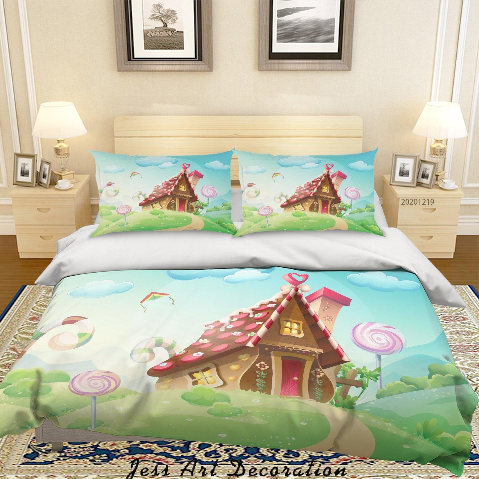 3D Cartoon Illustration Pattern Quilt Cover Set Bedding Set Duvet Cover Pillowcases 79- Jess Art Decoration