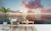 3D Beautiful Sea Sunrise Clouds Wall Mural Wallpaper ZY D120- Jess Art Decoration