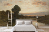 3D pastoral scenery oil painting wall mural wallpaper 22- Jess Art Decoration