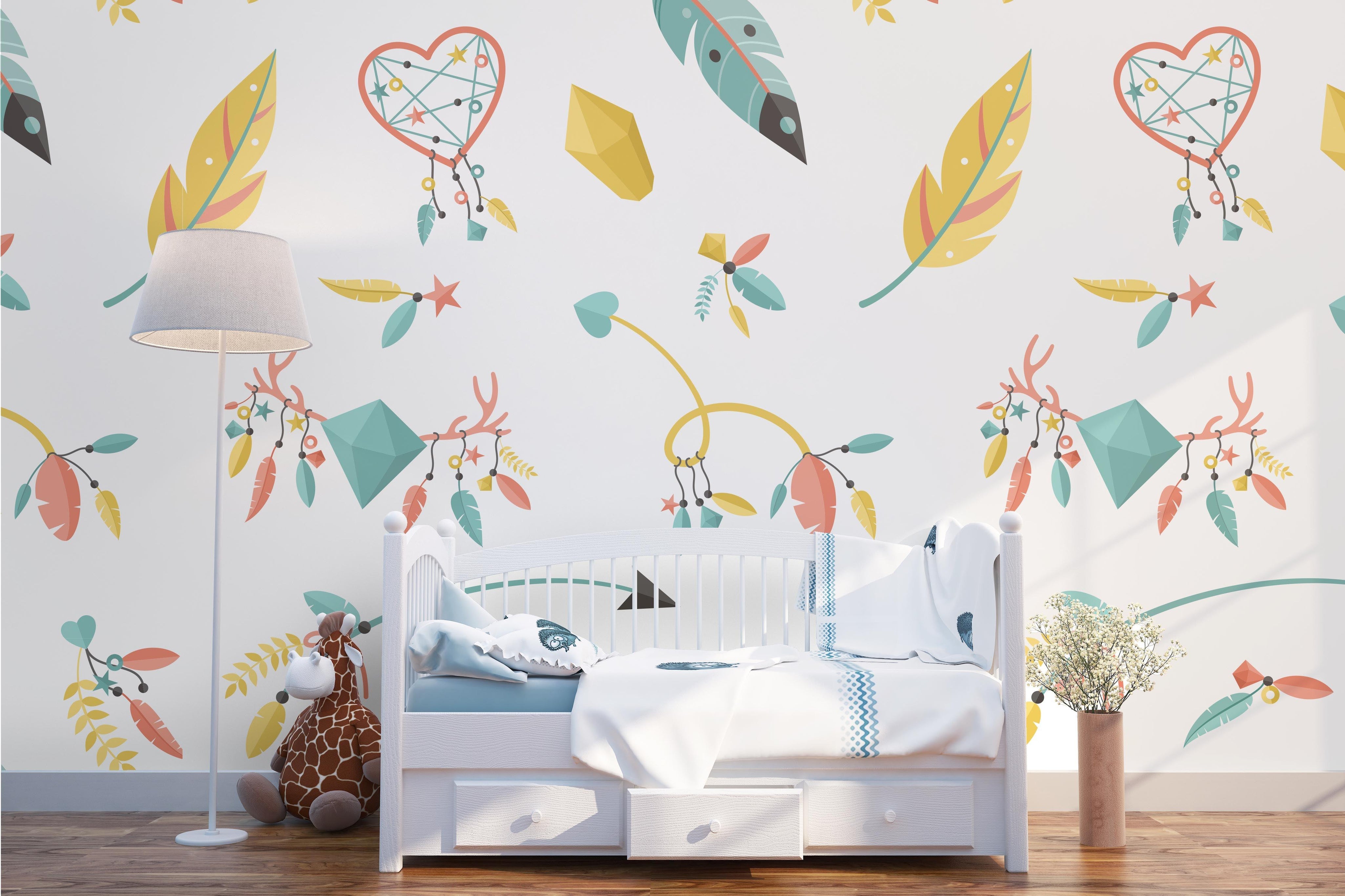 3D Plumage Campanula Wall Mural Wallpaper 30- Jess Art Decoration