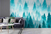 3D Ink Forest Painting Wall Mural Wallpaper GD 3687- Jess Art Decoration