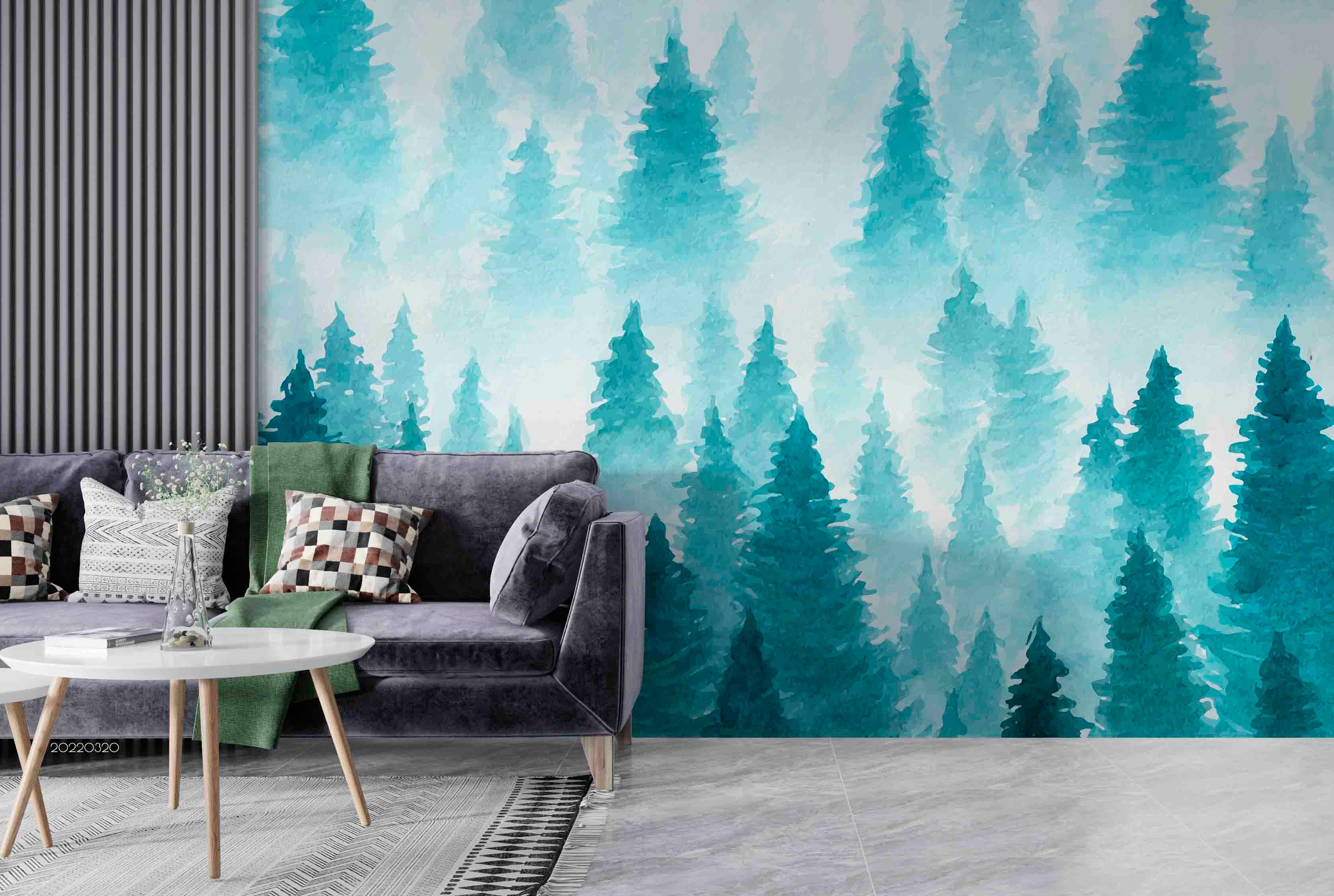 3D Ink Forest Painting Wall Mural Wallpaper GD 3687- Jess Art Decoration