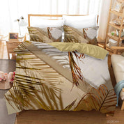 3D Tropical Leaf Quilt Cover Set Bedding Set Duvet Cover Pillowcases 128- Jess Art Decoration
