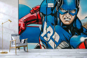 3D Hand-painted Graffiti Marvel Avengers Wall Mural Wallpaper SWW1837- Jess Art Decoration