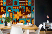 3D Cartoon Halloween Pumpkin Dog Boots Background Wall Mural Wallpaper LXL- Jess Art Decoration