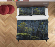 3D Rock Mountain Tree Landscape Quilt Cover Set Bedding Set Duvet Cover Pillowcases 184- Jess Art Decoration