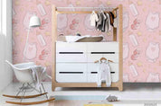 3D Cartoon Pink Baby Clothing Bottle Wall Mural Wallpaper LQH 7- Jess Art Decoration
