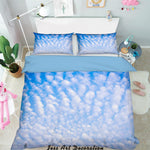 3D Blue Sky White Clouds Quilt Cover Set Bedding Set Pillowcases  6- Jess Art Decoration