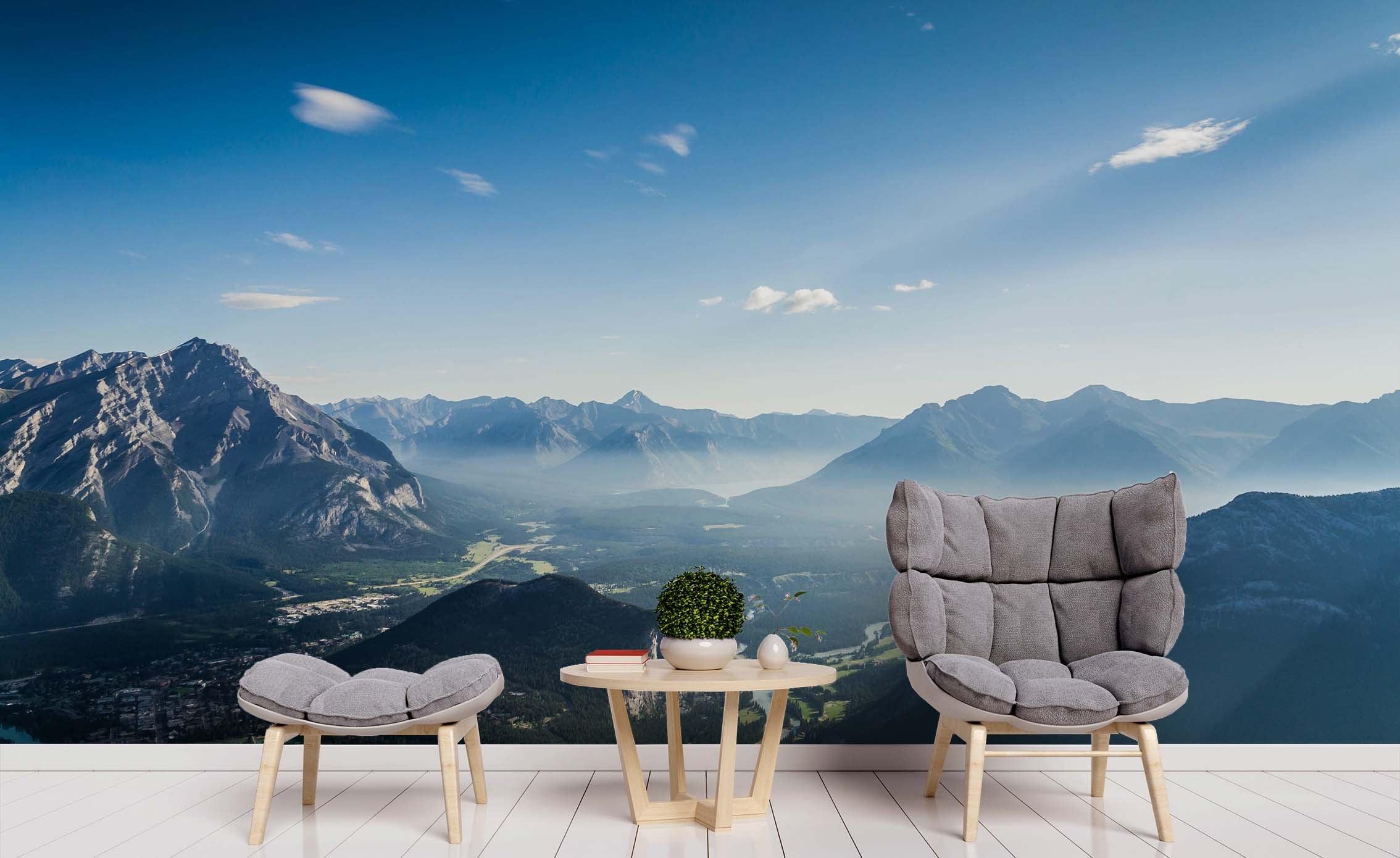 3D Blue Sky Mountain Wall Mural Wallpaper 78- Jess Art Decoration