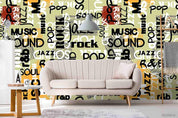 3D Vintage Letter Pattern Wall Mural Wallpaper LXL 1138- Jess Art Decoration