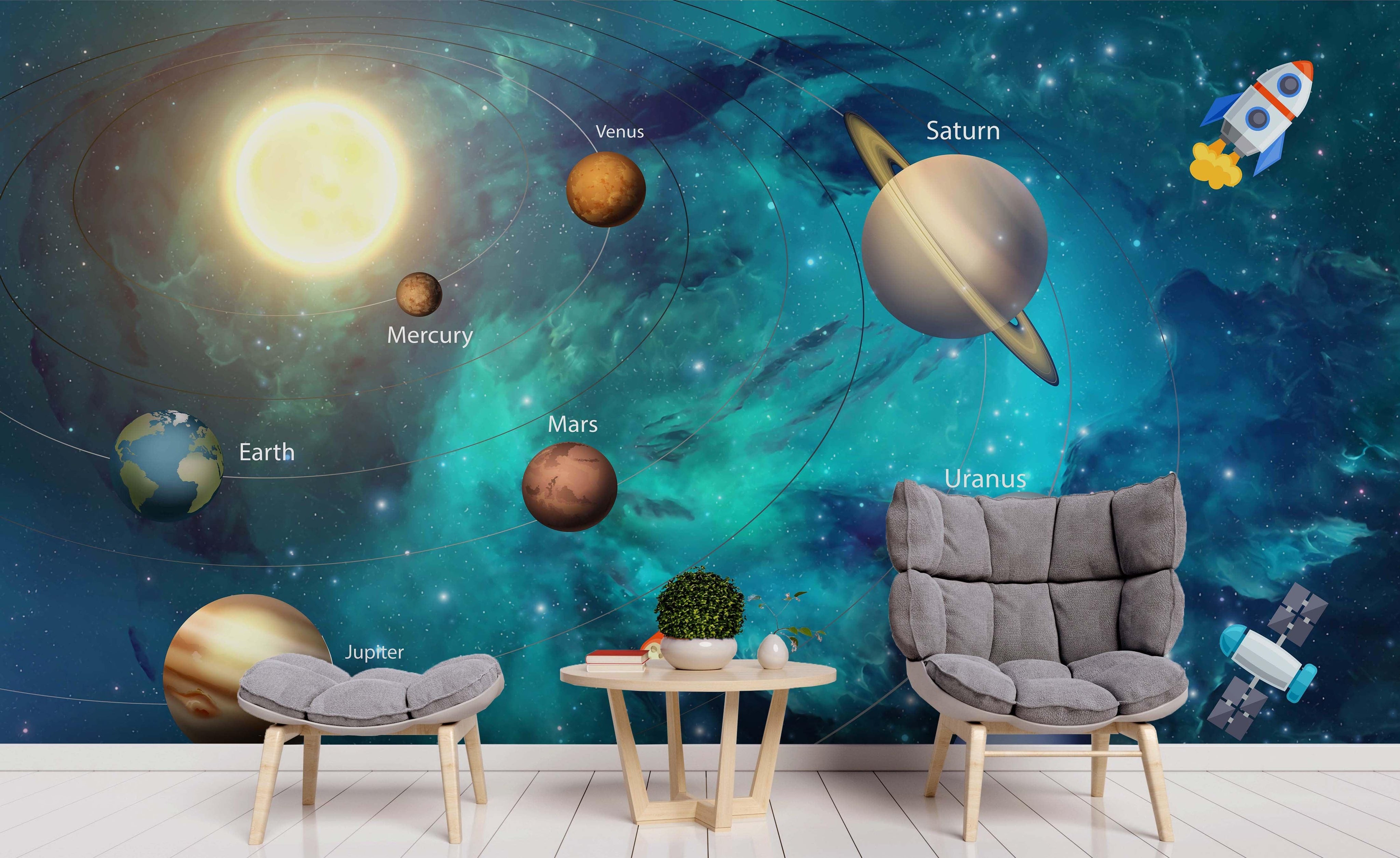 3D Cosmic Planet Wall Mural Wallpaper 194- Jess Art Decoration