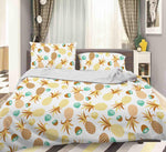 3D Yellow Kiwi Fruit Orange Pineapple Quilt Cover Set Bedding Set Pillowcases 45- Jess Art Decoration
