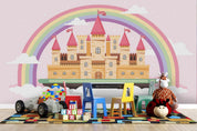 3D Cartoon Rainbow Castle Wall Mural Wallpaper A147 LQH- Jess Art Decoration