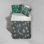 3D Cartoon Pine Trees Quilt Cover Set Bedding Set Pillowcases 100- Jess Art Decoration