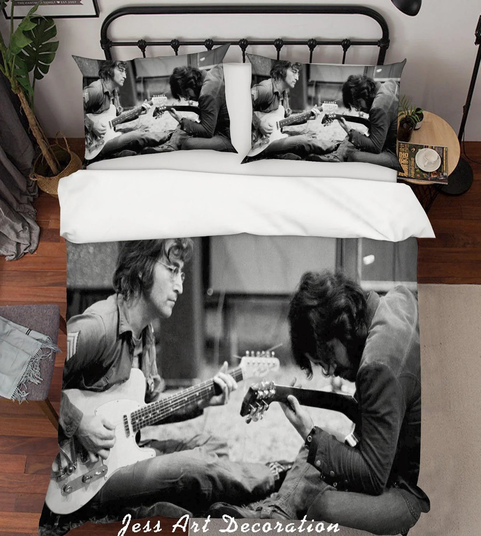 3D Rock Star Band Quilt Cover Set Bedding Set Pillowcases 10- Jess Art Decoration