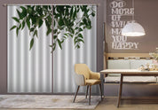3D Green Leaf Pattern Curtains and Drapes GD 1920- Jess Art Decoration