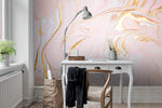 3D Abstract Pink Gilding Marbling Wall Mural Wallpaper 25- Jess Art Decoration