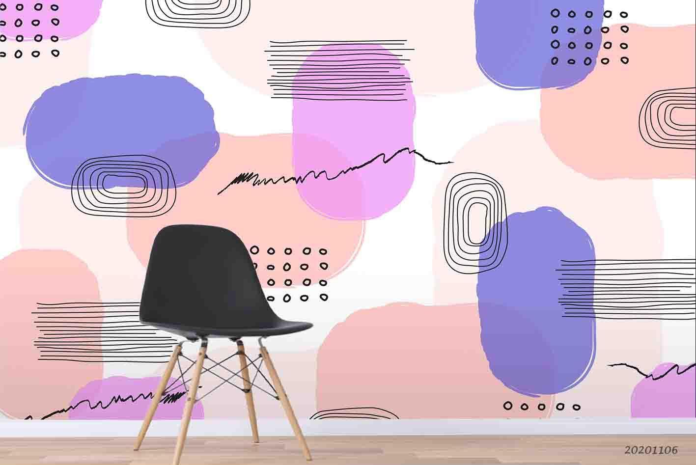 3D Abstract Geometric Pattern Colorful Wall Mural Wallpaper LXL- Jess Art Decoration