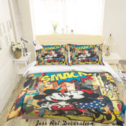 3D Cartoon Colorful Animal Quilt Cover Set Bedding Set Duvet Cover Pillowcases LXL- Jess Art Decoration