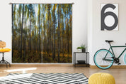 3D Nature Woods Sunbeams Trees Curtains and Drapes GD 2891- Jess Art Decoration