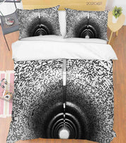 3D Abstract Graffiti Tunnel Quilt Cover Set Bedding Set Duvet Cover Pillowcases 128- Jess Art Decoration