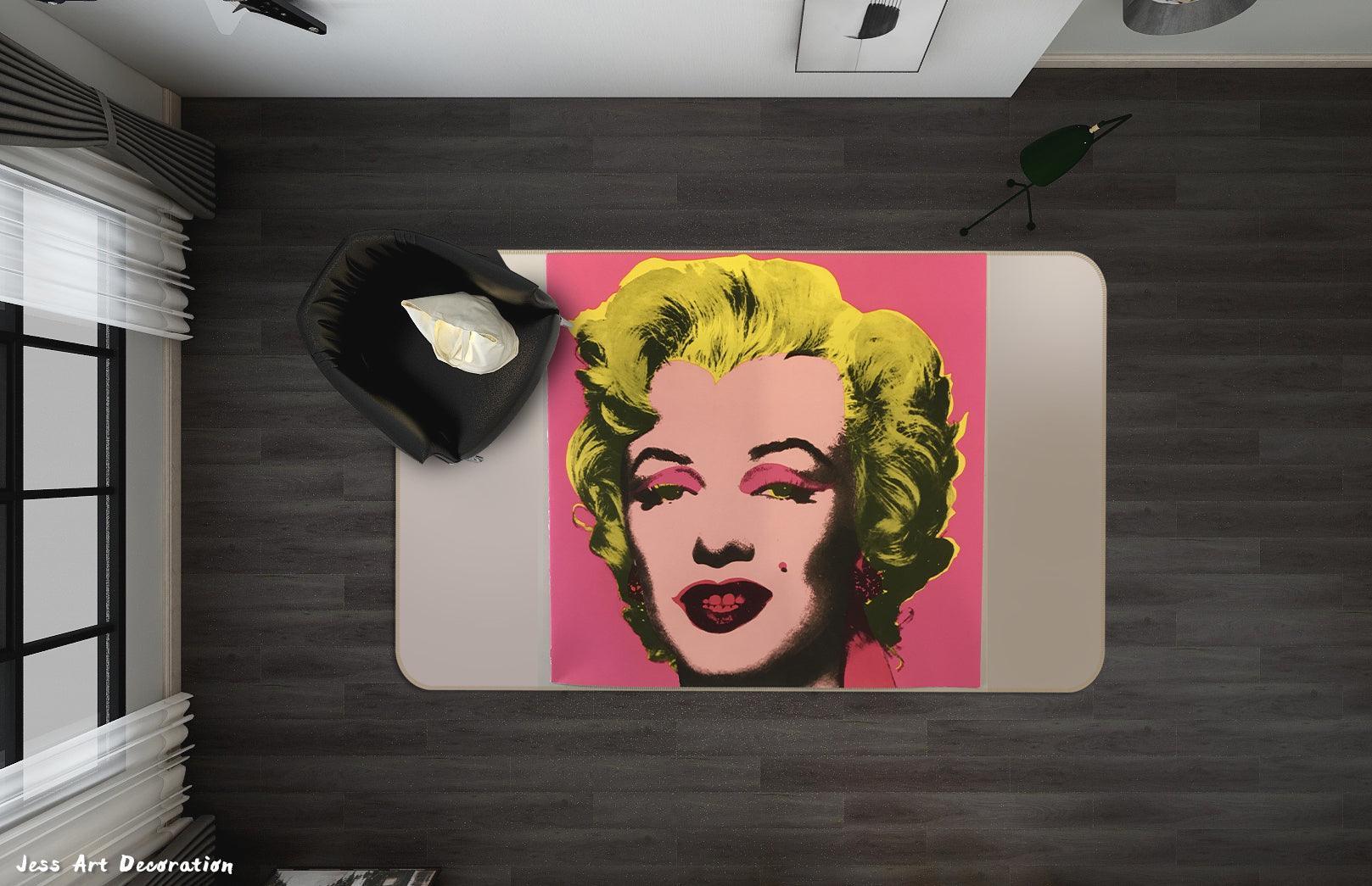 3D Street Graffiti Character Artists Works Non-Slip Rug Mat A246 LQH- Jess Art Decoration