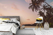 3D Ocean Palm Tree Wall Mural Wallpaper sww 20- Jess Art Decoration