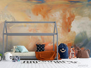 3D Orange Smoke Texture Wall Mural Wallpaper LQH 728- Jess Art Decoration