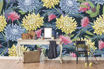 3D colorful chrysanthemum background wall mural wallpaper 34- Jess Art Decoration