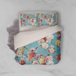 3D Rose Blue Quilt Cover Set Bedding Set Pillowcases 99- Jess Art Decoration