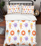 3D Color Food Pattern Quilt Cover Set Bedding Set Pillowcases  30- Jess Art Decoration