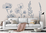 3D Blue Flower Texture Wall Mural Wallpaper 47- Jess Art Decoration