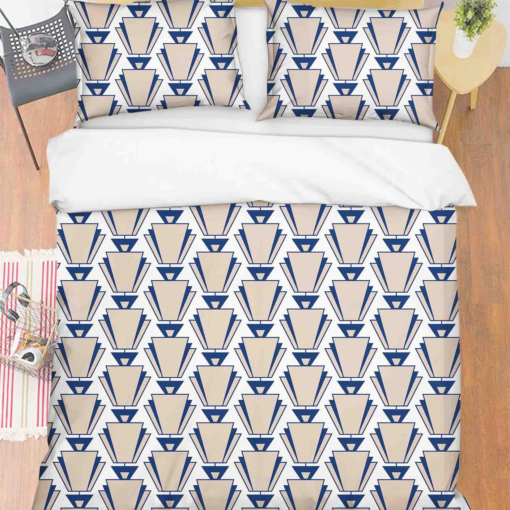 3D Abstract Geometric Art Decoration Quilt Cover Set Bedding Set Duvet Cover Pillowcases 224- Jess Art Decoration