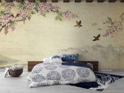 3D Chinese Style Floral Bird Scenery Wall Mural Wallpaper SWW5079- Jess Art Decoration
