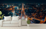 3D panoramic view city night wall mural wallpaper 63- Jess Art Decoration
