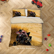 3D Sand Motorcycle Quilt Cover Set Bedding Set Duvet Cover Pillowcases LXL 240- Jess Art Decoration